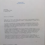 Invitation Ier Ministre I. Shamir